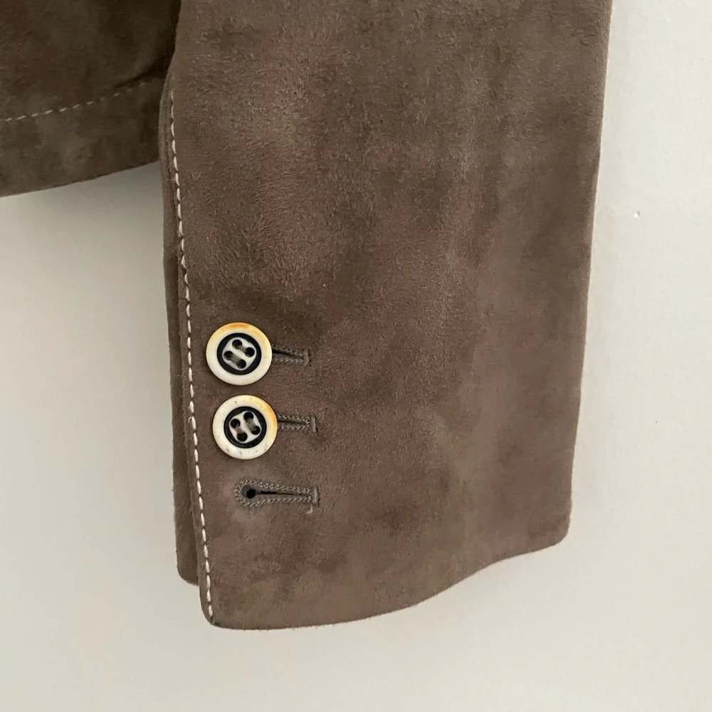 Vintage Prada Suede Blazer Jacket - Picture 6 of 7
